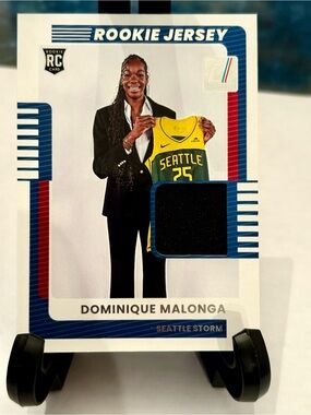 Dominique Malonga Rookie Jersey Basketball Rookie Card Seattles Storm
